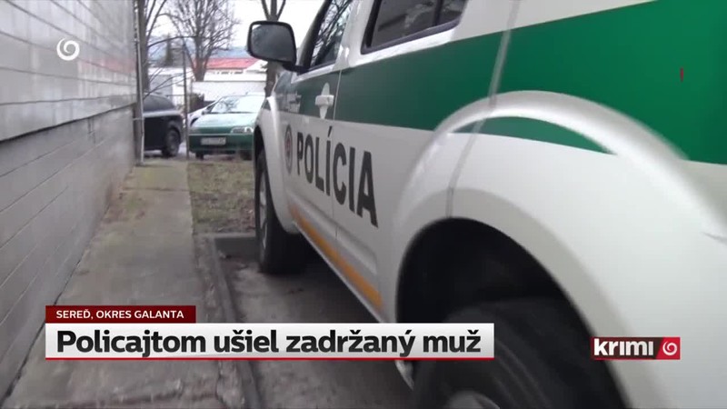 Policajtom ušiel zadržaný muž