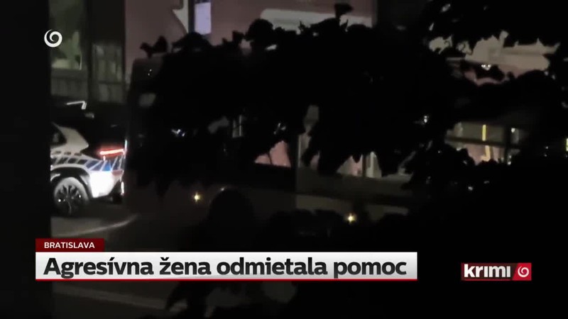 Agresívna žena odmietala pomoc