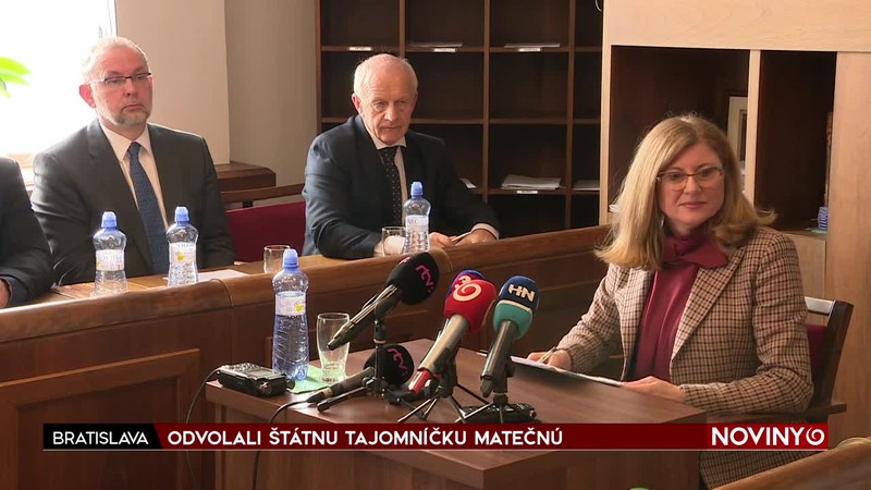 ODVOLALI ŠTÁTNU TAJOMNÍČKU MATEČNÚ