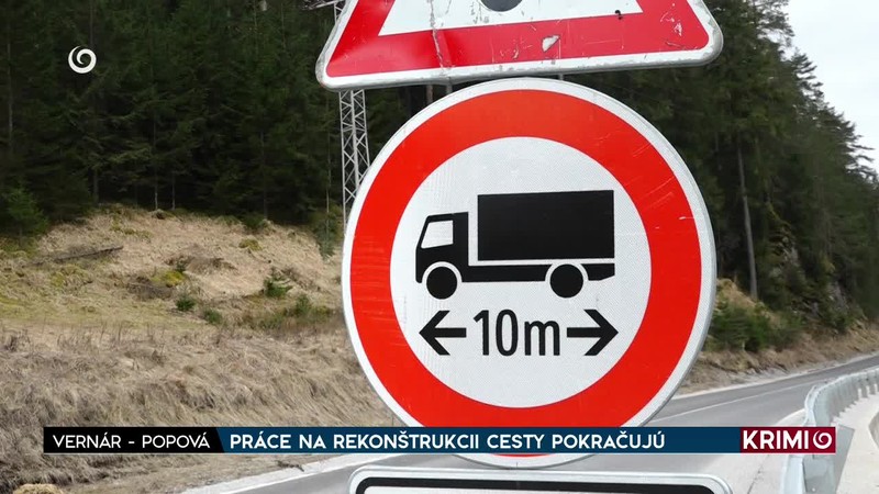 PRÁCE NA REKONŠTRUKCII CESTY POKRAČUJÚ