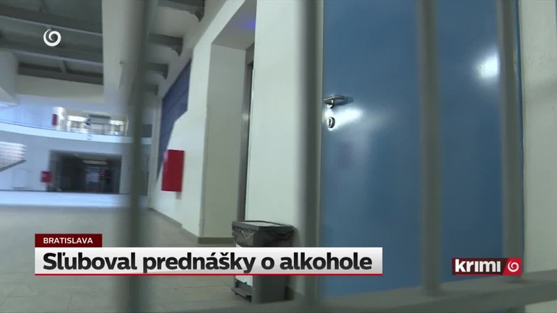 Sľuboval prednášky o alkohole