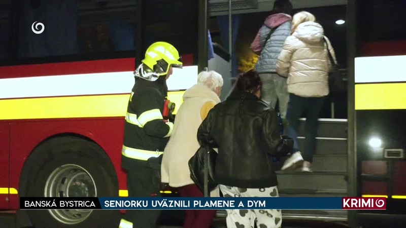 SENIORKU UVÄZNILI PLAMENE A DYM
