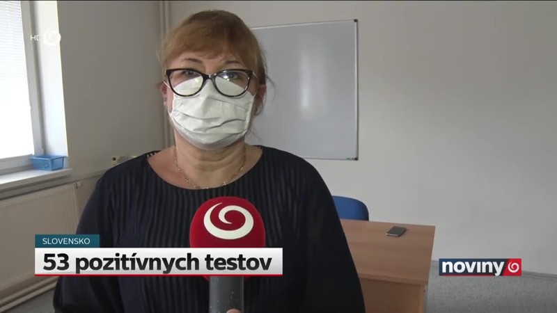 53 pozitívnych testov