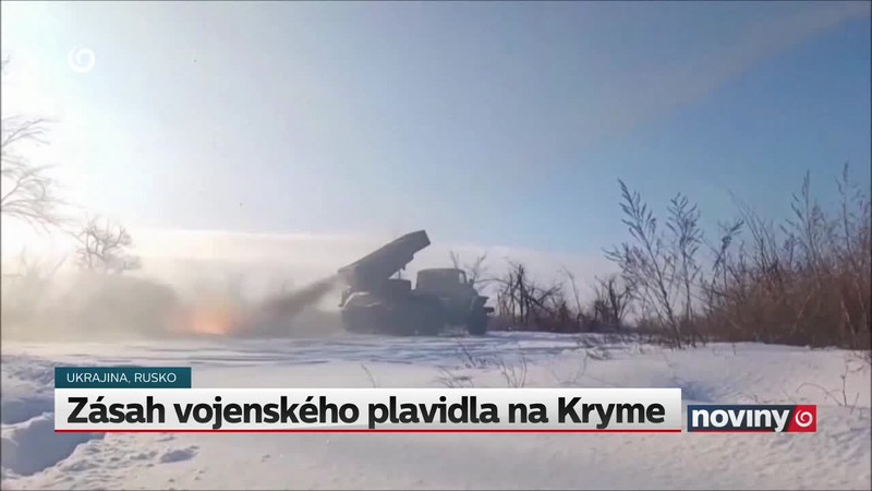 Zásah vojenského plavidla na Kryme