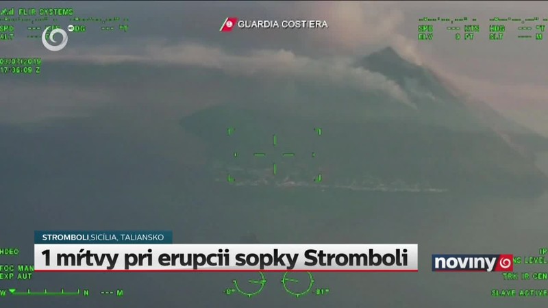 1 mŕtvy pri erupcii sopky Stromboli