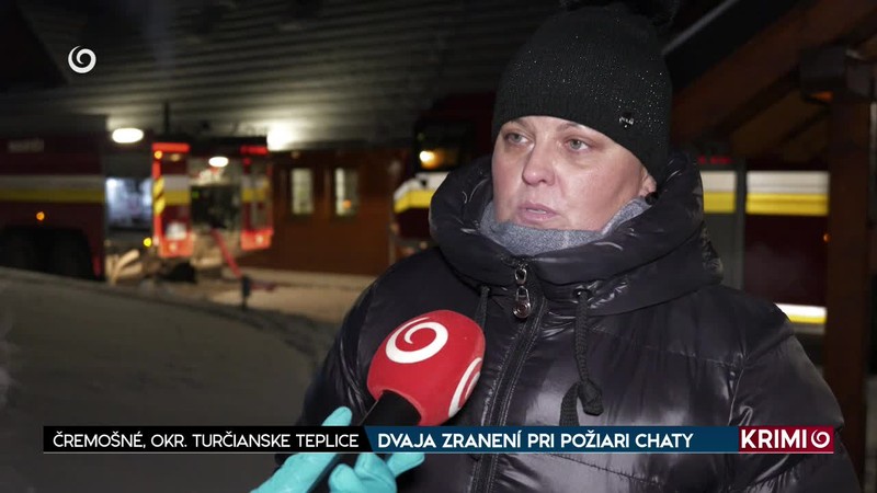 DVAJA ZRANENÍ PRI POŽIARI CHATY