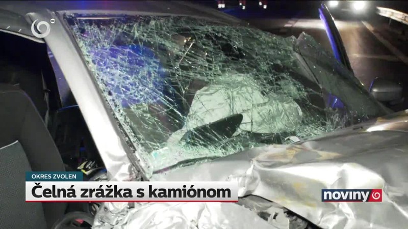 Čelná zrážka s kamiónom
