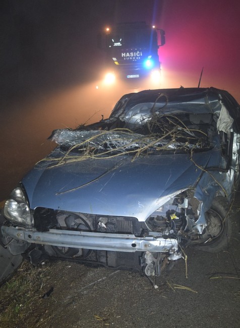 Dopravná nehoda pri obci Gbelce