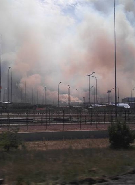 požiar v Červenom lese 