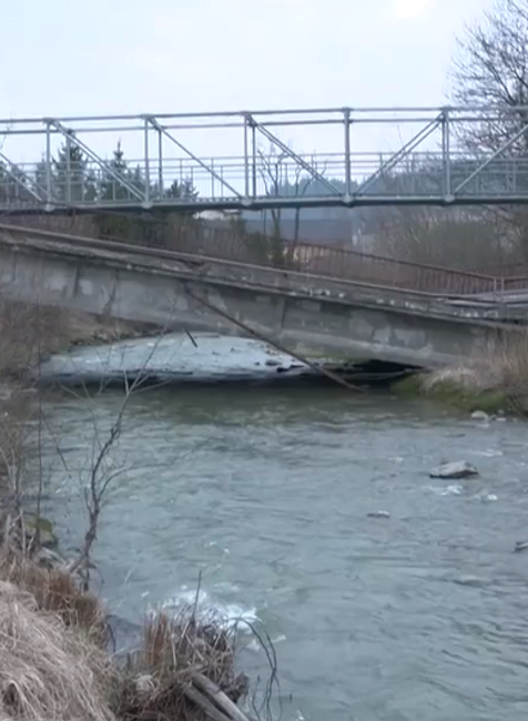 Havarijný stav mosta 1