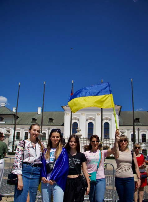 zelenskyj bratislava prezidentsky palac atmosfera ukrajinci