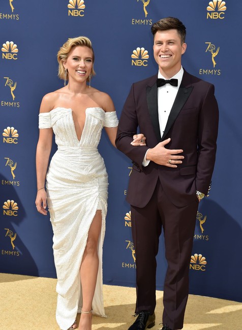 Scarlett Johansson and Colin Jost
