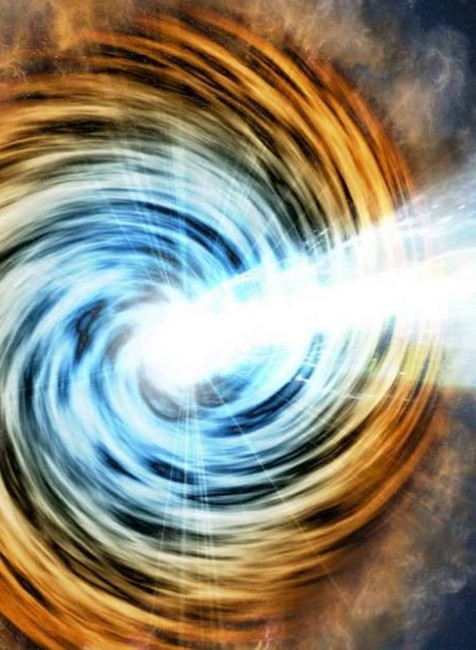 Umelecké znázornenie čiernej diery