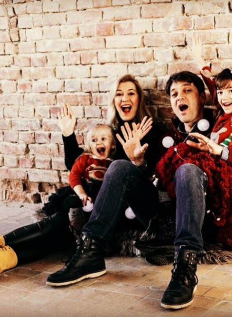 Marek Majeský s rodinou