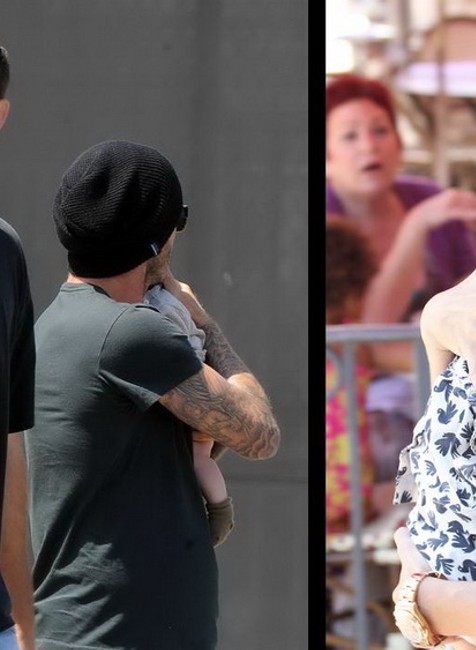 Beckhamovci a dcérka Harper Seven