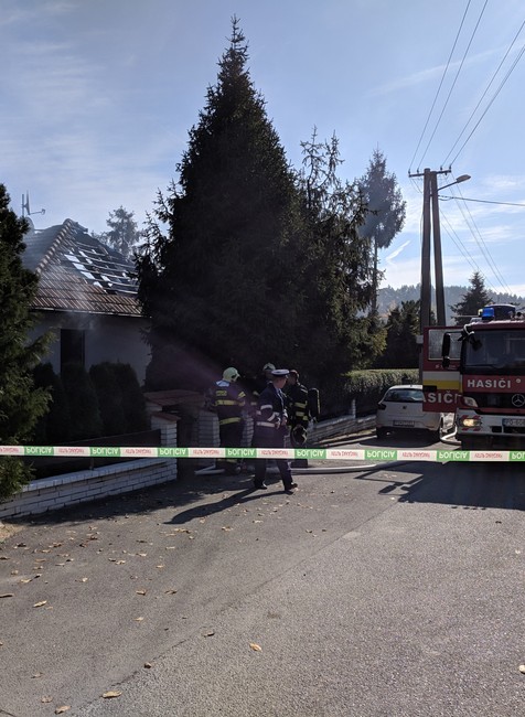 Požiar domu v Prešove 