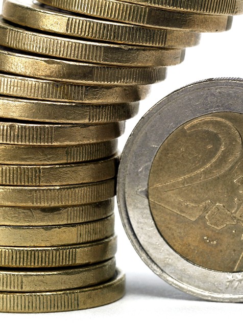 minca euro nominálna hodnota dve eurá ilustračné foto