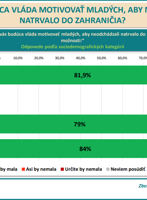 Odpovede podľa sociodemografických kategórií