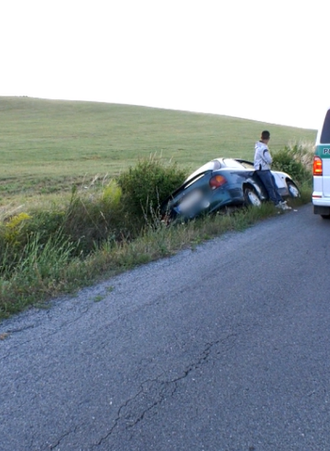 Bez vodičského a s alkoholom v krvi. S autom sa nakoniec prevrátili a skončil v priekope