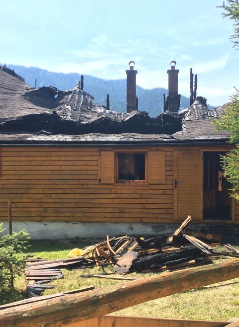 Terchová, hasiči, požiar