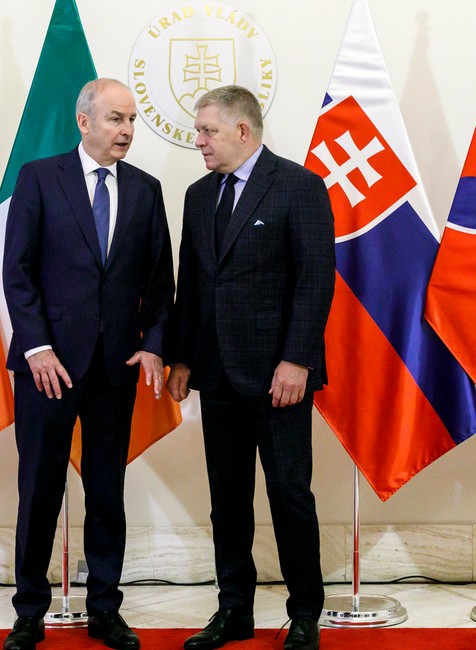 Írsky premiér Micheál Martin na Slovensku