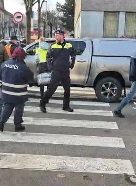 Poplach v centre Žiliny