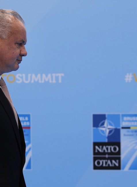 Andrej Kiska na summite NATO