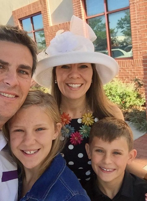 Jennifer Riordan s rodinou