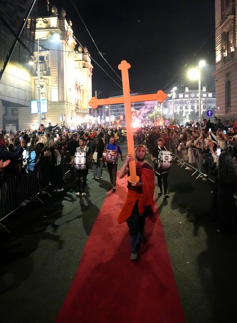 Protesty v Belehrade 