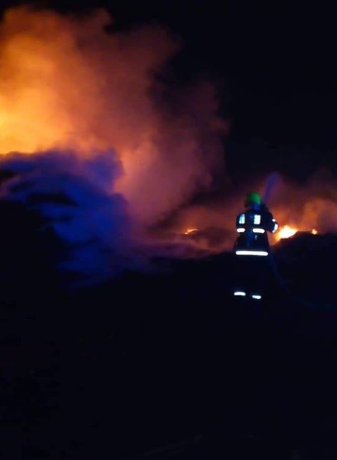 Požiar skládky Zohor 