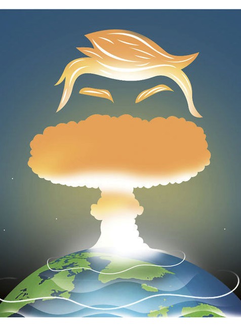 Karikatúra Donalda Trumpa