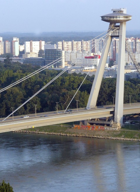 Petržalka Nový most a paneláky