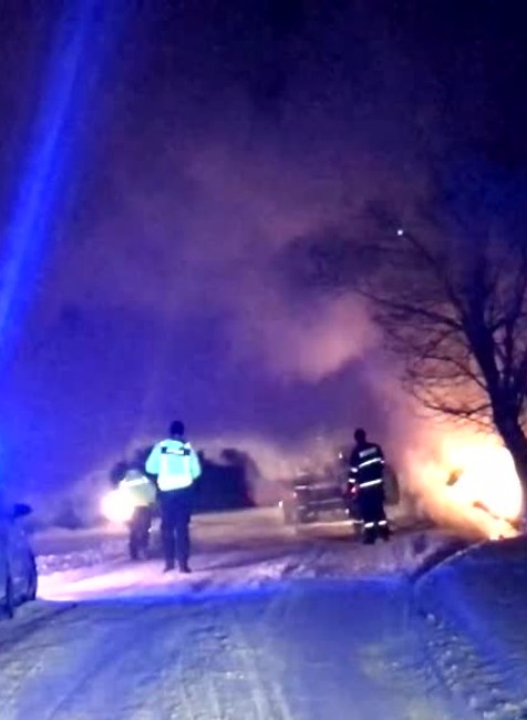 [multi] Obrovský požiar pod Tatrami. Auto po nehode vzbĺklo 7867