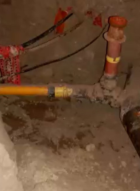 Robotníci spôsobili únik plynu.