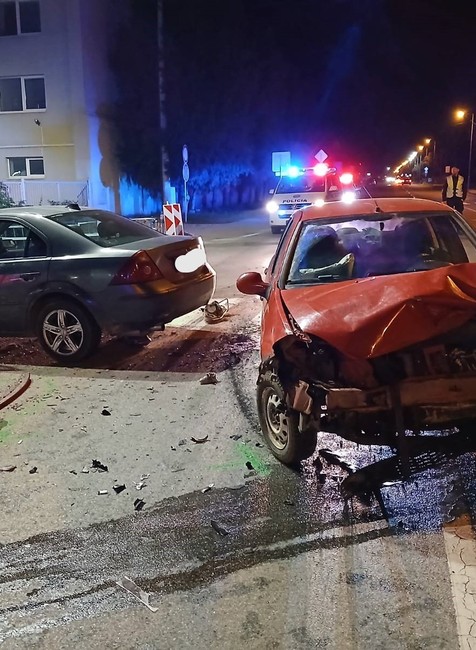 Snímka z miesta nehody