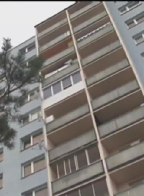 detail na bytvý dom, kde došlo k vražde