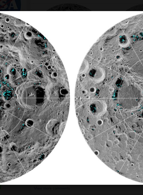 Mesiac a vodný ľad 