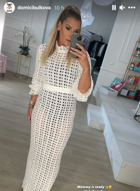 Oslava Jakubka Dominiky Cibulkovej outfit