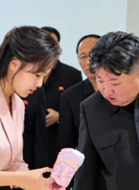 Kim Čong-un s dcérou