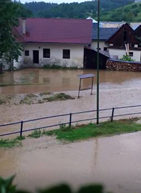 Záplavy v okolí BB
