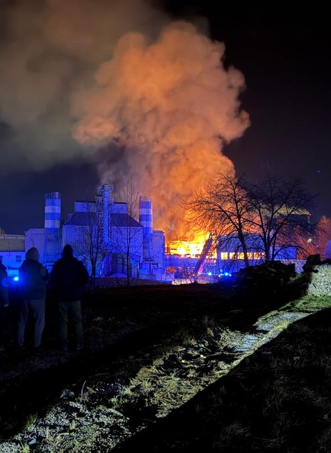 Požiar haly vo Zvolene