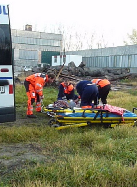 Zásah záchranárov, vrtuľník