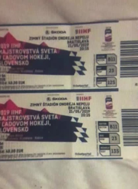 [multi] N17 Falosne vstupenky MS hokej 2916