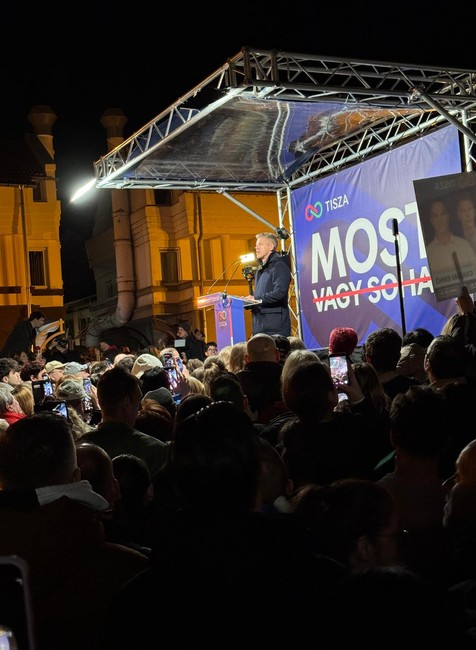 Predvolebný míting TISZA v Siofóku