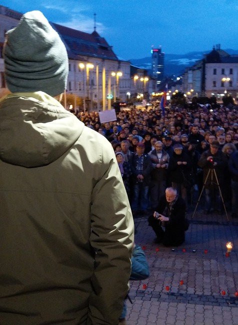 Zhromaždenie Banská Bystrica - Rok po vražde Jána Kuciaka a Martiny Kušnírovej