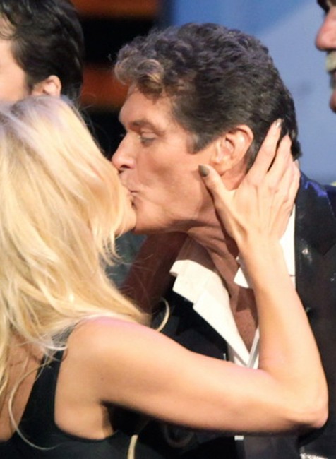 Pobozkanie Hasselhoff a Pamela Anderson 1