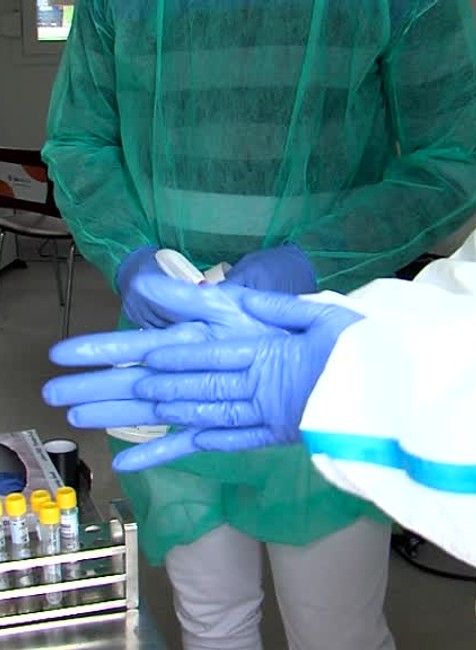 Testovanie na koronavírus.