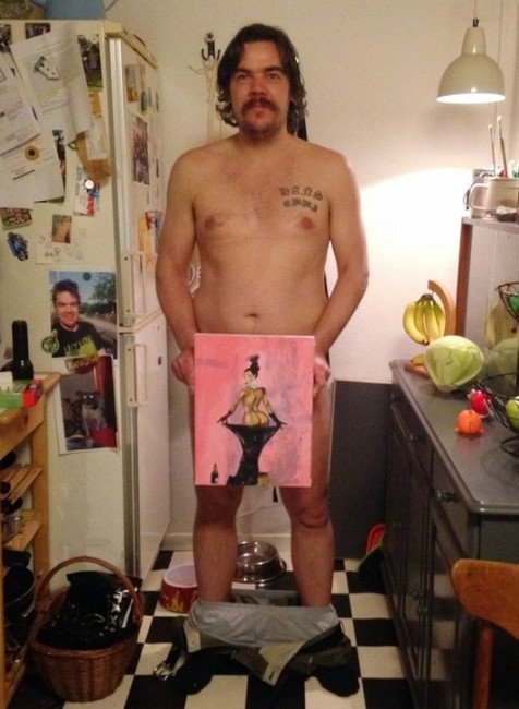 Uwe Max Jensen s obrazom