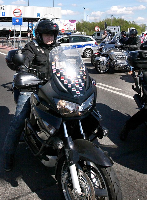 Ruskí motorkári z klubu Noční vlci