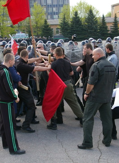 Cvičenie poriadkovej jednotky, Košice (príprava na hokejové majstrovstvá)